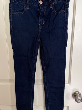 American Eagle Dark Indigo Skinny Jeans - Dark Blue